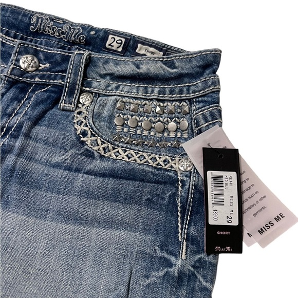 NWT Miss Me Embellished Jean Shorts - Picture 3 of 5